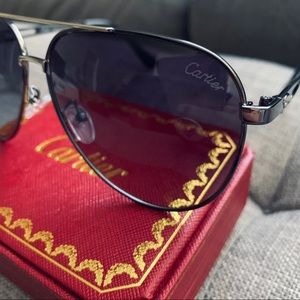 Cartier Aviator Panthère de Cartier Sunglasses